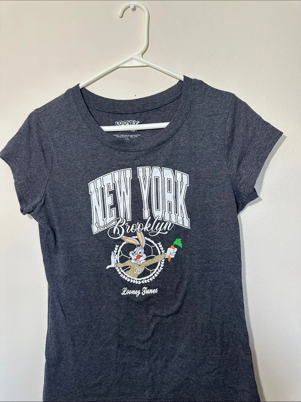 Warner Bros. Looney Tunes Charcoal Graphic Tank Top